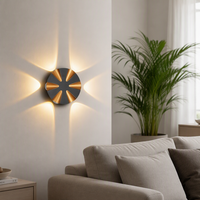 Vente flash - Lampe murale en aluminium moderne décorative certifiée CE, étanche IP65, éclairage intérieur résidentiel privé, lampe murale LED
