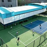 Installation rapide, grande auvente électrique en PVC résistant aux intempéries, pour garage, hangar, terrain de sport, terrain de football, terrain de padel