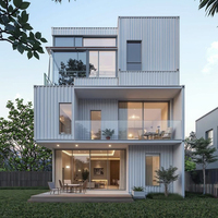 Maisons Conteneurs en Acier Détachables de Style Moderne pour Usage Extérieur : Planification de Conception Gratuite, Ateliers, Usines, Entrepôts, Hôpitaux, Centres Commerciaux