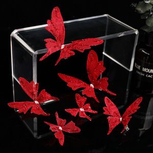 Nuevo Diseño Original 2026, Hecho a Mano, Pinza de Pelo de Mariposa Roja de Alta Gama, Estilo Elegante para Bata de Mañana, Accesorio Nupcial para el Cabello - Product Image 2