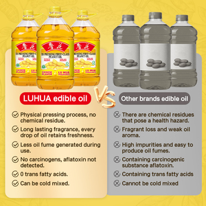 Olio di Arachidi Pressato Fisicamente con Nutrienti Intatti, Certificato ISO, Prodotto OEM dalla Fabbrica Luhua, Olio da Cucina per Alimenti - Product Image 4