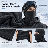 Cagoule polaire personnalisée coupe-vent intégrale pour sports d'hiver, doublure de casque, développement OEM ODM pour marques