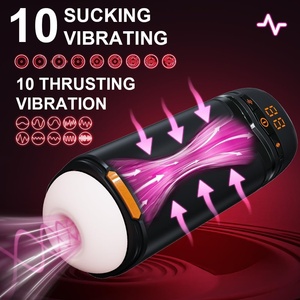 Pompa per Pene Masturbatore Maschile - Giocattoli Sessuali per Uomini con Pompa a Vuoto Aggiornata 12 <span class=keywords><strong>S</strong></span> e 10 Modalità di Spinta, Rotazione, Vibrazione e Suzione - Product Image 3