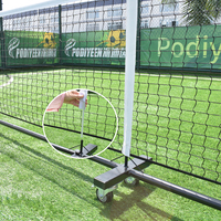 Filets de pickleball de 22 pieds et 11 pieds avec roues pour une mobilité facile, adaptés aux enfants et aux adultes