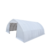 Abri à treillis simple 9x12m en acier galvanisé, toit robuste, imperméable, résistant aux UV et au vent, pour entrepôt extérieur et stockage de voitures