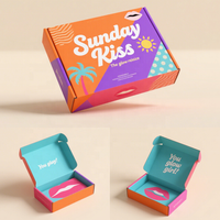 Boîtes d'expédition postales en carton ondulé recyclables à faible MOQ, personnalisables avec logo, roses, pour cadeaux et artisanat, idéales pour les petites entreprises