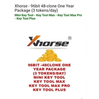 Xhorse ID48 Token 96bit ID48 Clone pour VVDI2/VVDI MINI/Key Tool MAX/Key Tool Plus, 3 Tokens par Jour, 1 An