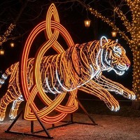Decoración de Faroles Personalizados para Parques de Atracciones, para Uso en Interiores/Exteriores, Espectáculo de Luces para Parques Temáticos Navideños