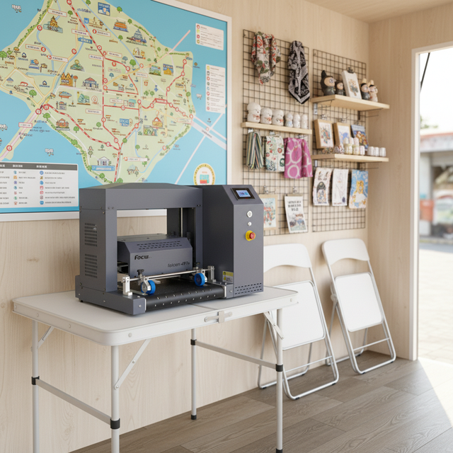 Falcon 491 High Efficiency Digital Single-pass Printer HP Print Head Pigment/Dye Ink 1200dpi Resolution for Flex Paper Bags/Card
