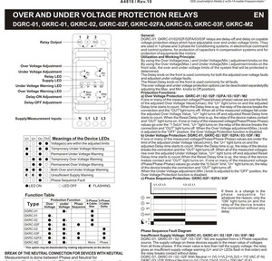 Chất lượng cao bảo vệ điện áp GKRC-M2 Rơ Le Mười năm sản xuất, hai năm bảo hành - Product Image 3