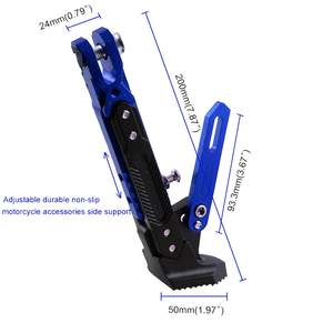 Support universel réglable en alliage d'aluminium CNC pour scooter, trépied latéral modifié par CNC pour moto - Product Image 2