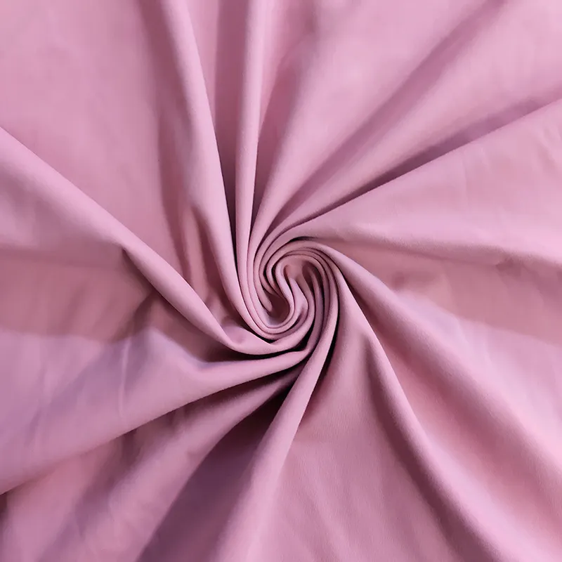 Tissu spandex en nylon élastique à quatre côtés pour l'exercice de yoga.