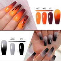 Poudre thermochromique pour la décoration des ongles, nouveau style, poudre sensible à la température, changement de couleur