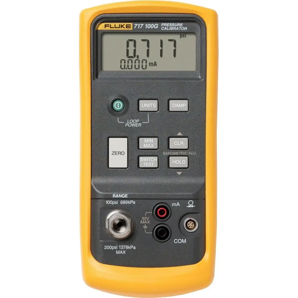 Bateria de longa duração fácil de carregar, calibrador de pressão 717 para novo interruptor de teste