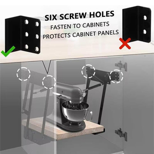 Nuevo diseño: Soporte asistente <span class=keywords><strong>para</strong></span> electrodomésticos bajo cajón, bisagra elevadora <span class=keywords><strong>para</strong></span> accesorios de cocina, mezcladores y almacenamiento. - Product Image 3