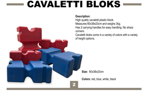 Cavaletti khối PVC cưỡi ngựa nhảy khối trọng lượng nhẹ bền trở ngại giải pháp - Product Image 6