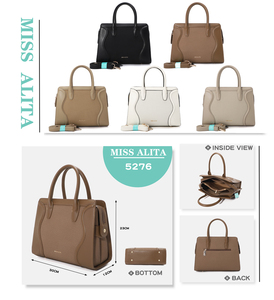 Sac à main de luxe pour femme en cuir PU, fourre-tout de créateur avec ferrures dorées, vente en gros de l'usine de Guangzhou, idéal pour les sorties quotidiennes chics - Product Image 2