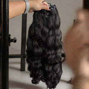 Cabello Humano Remy Ondulado Profundo Vietnamita Birmano Virgen 12A de Alta Calidad para Mujer, Cutícula Alineada BGGME 100g, Trama Doble a Máquina - Product Image 3