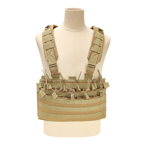 Chaleco Táctico Ajustable y Desmontable con Sistema MOLLE, Bolsa de Pecho para Exteriores con Portacargadores, Chaleco de Combate Ligero para Caza - Product Image 5