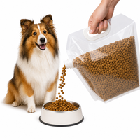 Sachets souples personnalisés avec bec verseur et poignée pour aliments pour animaux de compagnie, emballages en plastique de qualité alimentaire pour croquettes pour chiens