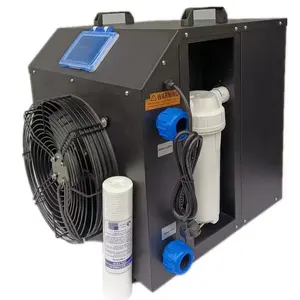 1HP New Water Chiller Ice Bath Cooling System for Sport Recovery Equipment with Pump and Compressor Cold Plun Cooler