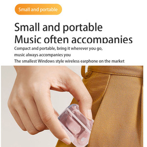 C01 ows Tai nghe không dây loại C sạc nhanh độ trễ thấp pha lê Vỏ chống thấm tiếng ồn hủy bỏ thể thao chơi game tai nghe - Product Image 4