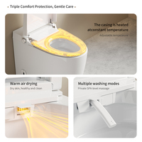 WC intelligent avec drainage mural/sol, nouvelle conception moderne, bidet électrique monobloc avec télécommande