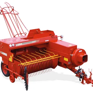 PTO Hay and forage square baler baling equipment Wheat Straw Cube baler Grain Straw Bundler