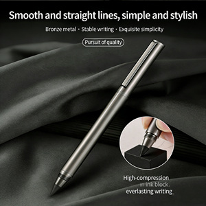 Bolígrafo de Firma Empresarial 2 en 1 de Doble Punta Black Tech, Bolígrafo Metálico Gris Metálico con Lápiz, Regalo Corporativo con Logotipo Grabado Personalizado - Product Image 6