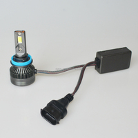 Pièces et accessoires automobiles R100 V26 H8 H9 H11 Phare LED à 3 tubes en cuivre 240W 6000K Ampoules LED de voiture Phare H11 Ampoule LED de voiture