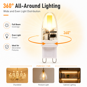 Ampoule LED G9 1,8W Epistar COB Silicone Dimmable 150-170LM AC120V/AC230V 2700K-6500K CE ETL RoHS 15000H Garantie 2 ans - Product Image 5