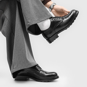 Zapatos Derby para Hombre 2026, Negros, de Alta Gama, con Suela Gruesa, Casuales, Versátiles, para Negocios - Product Image 5