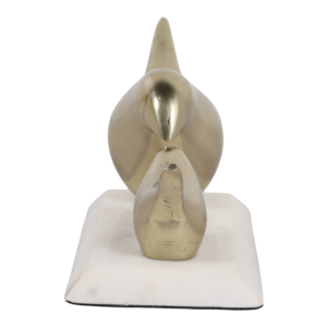 Scultura di Uccello in Metallo e Marmo, Ornamento Decorativo per Casa, Soggiorno, Ufficio, Scaffale, Tavolino da Caffè - Product Image 3