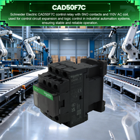 Relais de commande Schneider d'origine, neuf, TeSys, 5NO 0NO 110V AC 50Hz CAD50F7C, relais de contacteur pour panneau de commande d'automatisation