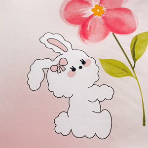 Parure de lit de luxe imprimée qualité hôtelière en coton Aloès, drap-housse King Size et 2 taies d'oreiller en polyester tissé – Fournisseur direct usine - Product Image 5