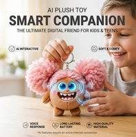 Jouet en peluche AI, cadeau, personnage interactif parlant, compagnon émotionnel pour anniversaire, Noël, vacances