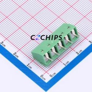 1729157 <b>Screw</b> Terminal <b>Block</b> Through hole Component (THT),P=5.08mm Connector 5.08mm Green Through Hole 5P - Product Image 2
