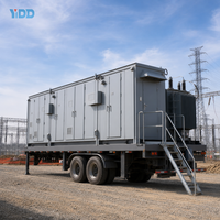 Transformateur de puissance mobile triphasé extérieur 69 kV/110 kV, station intégrée préfabriquée en conteneur, enroulement en cuivre