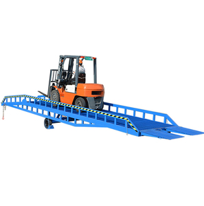 10 톤 이동식 유압 부두 창고 트럭 리프트 작업 플랫폼 램프 컨테이너와 함께 적재 - Product Image 1