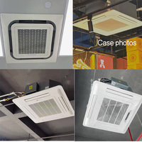 Unité de ventilation à cassette 4 voies CE, hydronique, FCU pour hôpital, école, hôtel, bureau, centre commercial, refroidissement