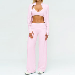 PASUXI Set Yoga da Donna in 2 Pezzi, Abbigliamento Sportivo Traspirante ad Asciugatura Rapida, Abbigliamento da Palestra e Fitness per Esterni - Product Image 3