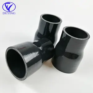 auto truck car machinery elbow straight 38-51 51-57 51-63 63-76 76-83mm pipe black reducer silicone hose