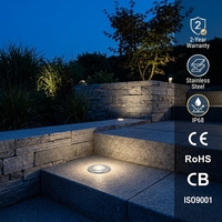 Lumière LED encastrée pour marches 1W/3W, IP68, acier inoxydable, 12V/24V, profil bas, pour allée de jardin