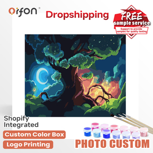 Orfon LY1993 Pintura por Números DIY, Paisajes, Venta al por Mayor de Fábrica, Pintura <span class=keywords><strong>Digital</strong></span> al Óleo sobre Lienzo - Product Image 1