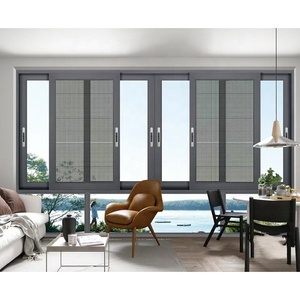 Ghana grille anti-cambrioleur métallique <span class=keywords><strong>coulissante</strong></span> pour népal <span class=keywords><strong>baie</strong></span> vitrée impact ouragan preuve bois des fenêtres en aluminium nigeria <span class=keywords><strong>prix</strong></span> - Product Image 4