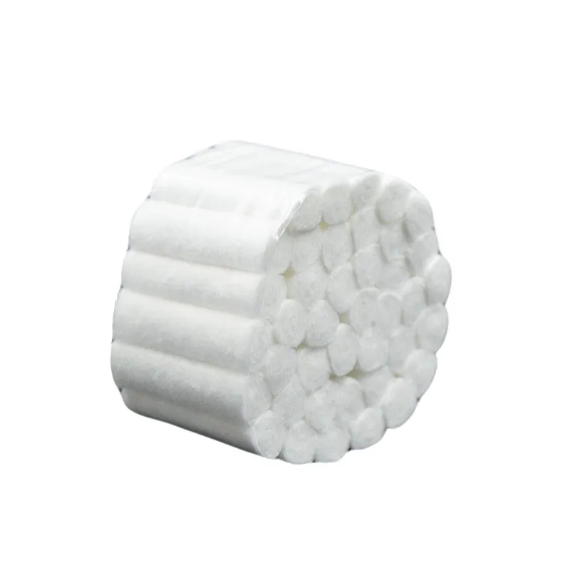 Gute gesundheit 100% Reine Baumwolle Saugfähigen Einweg Medizinische Wolle Pad Dental Baumwolle Roll