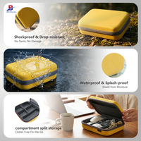 Boîte de rangement pour accessoires électroniques en EVA, directement de l'usine, étanche et résistante aux chocs, boîte de rangement pour câbles en EVA