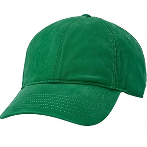 Casquette de baseball verte à 6 panneaux, réglable, en sergé de coton, unisexe, décontractée, couleur unie, taille adulte - Product Image 1