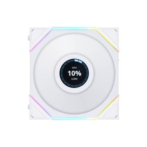 Ventilateur PC <span class=keywords><strong>Lian</strong></span> <span class=keywords><strong>Li</strong></span> UNI FAN TL120 LCD <span class=keywords><strong>120</strong></span> mm à roulement fluide, 30 dBA, silencieux, éclairage RGB, avec écran LCD pour boîtier d'ordinateur - Product Image 1