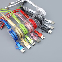 Penjualan laris gulungan kabel Usb/USB-C yang dapat ditarik Multi kabel pengisi daya Usb OEM Kable portabel kabel Data 3 in 1